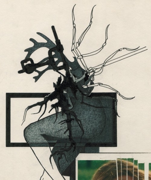 Collage van de Belgische kunstenaar Eugène Eechaut kopen