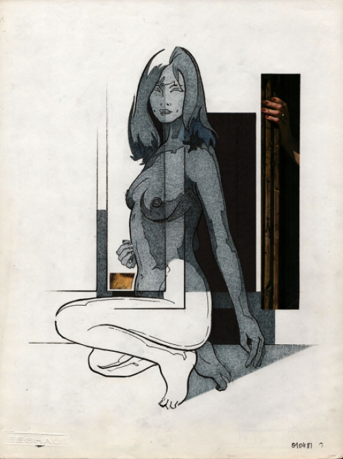 Tekening van de Belgische kunstenaar Eugène Eechaut kopen