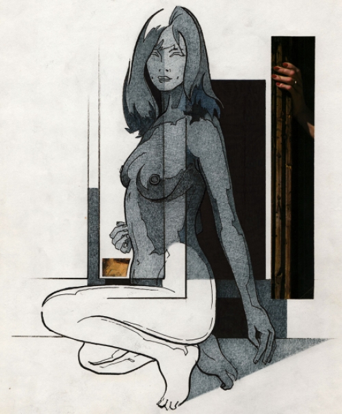 Collage van de Belgische kunstenaar Eugène Eechaut kopen