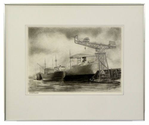 Tekening van Belgische kunstenaar Emile Geudens