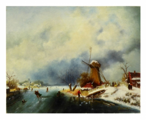 Schilderij van Belgische schilder Emile Geudens