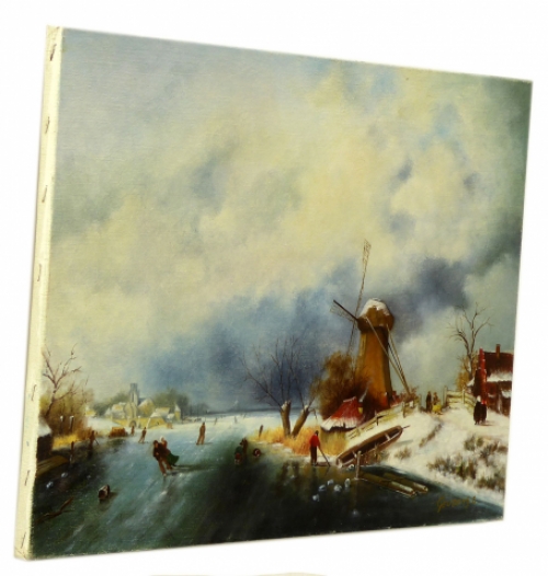 Oilpainting from the Belgian artist Emile Geudens