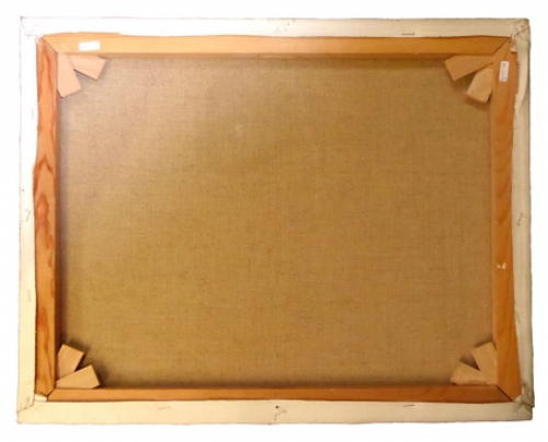 Hollandse voorstelling met schaatsers  van Emile Geudens