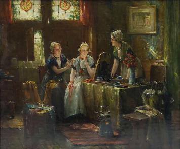 De Belgische schilder Edward Portielje