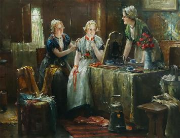 Typerend schilderij van E. Portielje kopen