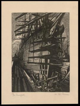 Litho van de Belgische kunstenaar Edmond Van Dooren kopen