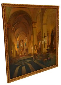 Kerkinterieur Sint-Laurentiuskerk te Lokeren