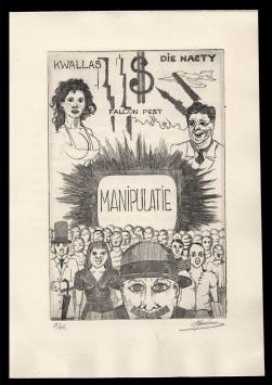 Ets geëtst door de Belgische kunstenaar Eddy Ausloos