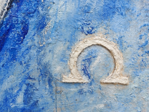 Abstract schilderij van Eddy Carels