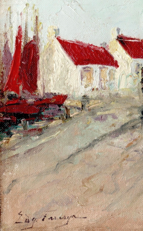 Edgard Farasyn Belgische schilder, aquarellist en graveur