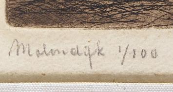 Originele ets van E. Van Dooren, Mint conditie