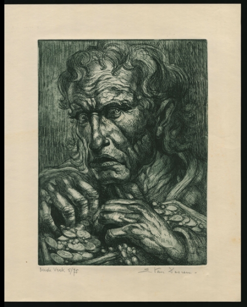 Ets van de Belgische kunstenaar Edmond Van Dooren kopen