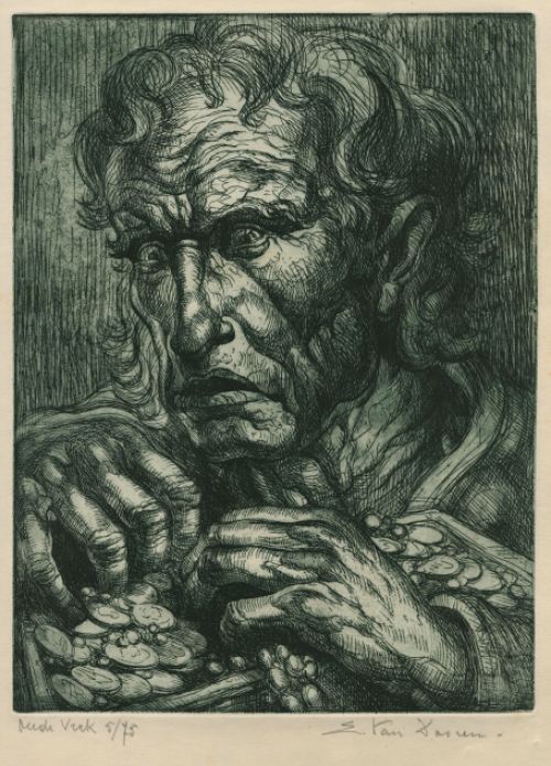 Belgische etser Edmond Van Dooren