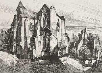 Lithografie van  Edmond Van Dooren kopen