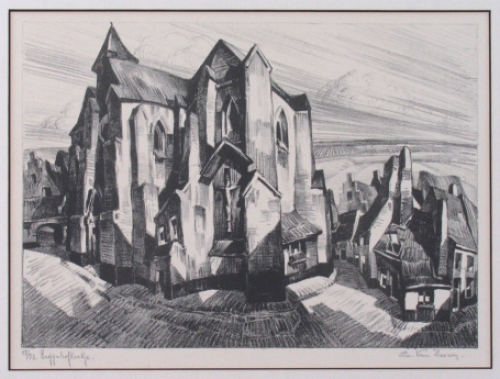 Belgische lithomaker Edmond Van Dooren