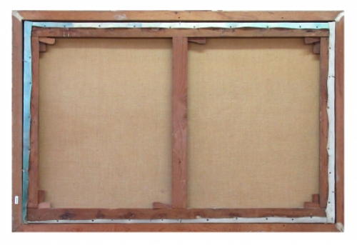 Boerderij aan de stroom bij het ochtendgloren