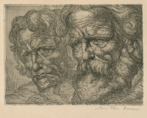 Belgische etser Edmond Van Dooren