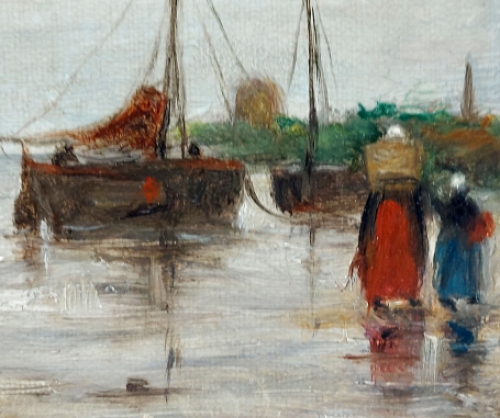 De Belgische schilder Edward Portielje