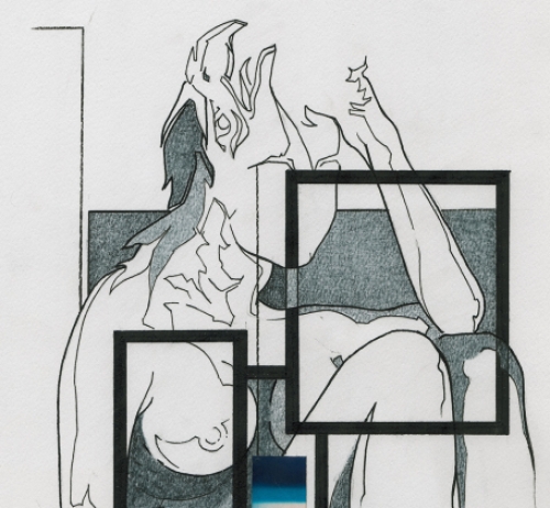 Collage van de Belgische kunstenaar Eugène Eechaut kopen