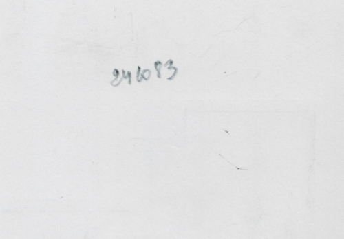 Tekening gemengde techniek, naakt zittende dame 24 10 1983