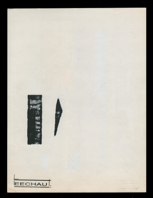 Tekening gemengde techniek,  naakte dame 08 06 1981