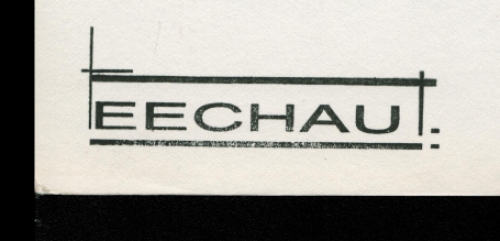 Tekening gemengde techniek van E. Eechaut