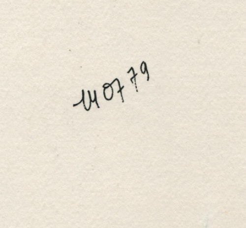 Tekening gemengde techniek,  naakte dame 14 07 79