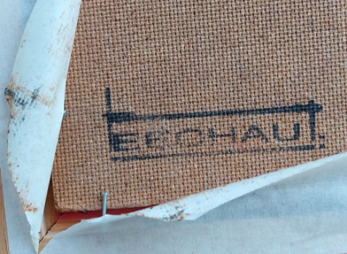 Staande naakte dame bij paspop 1984