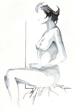 Naakttekening van de Belgische kunstenaar Eugène Eechaut kopen