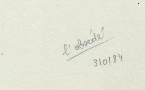 Tekening van de Belgische kunstenaar Eugene Eechaut