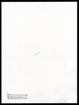 Eugène Eechaut met een tekening uit 1989