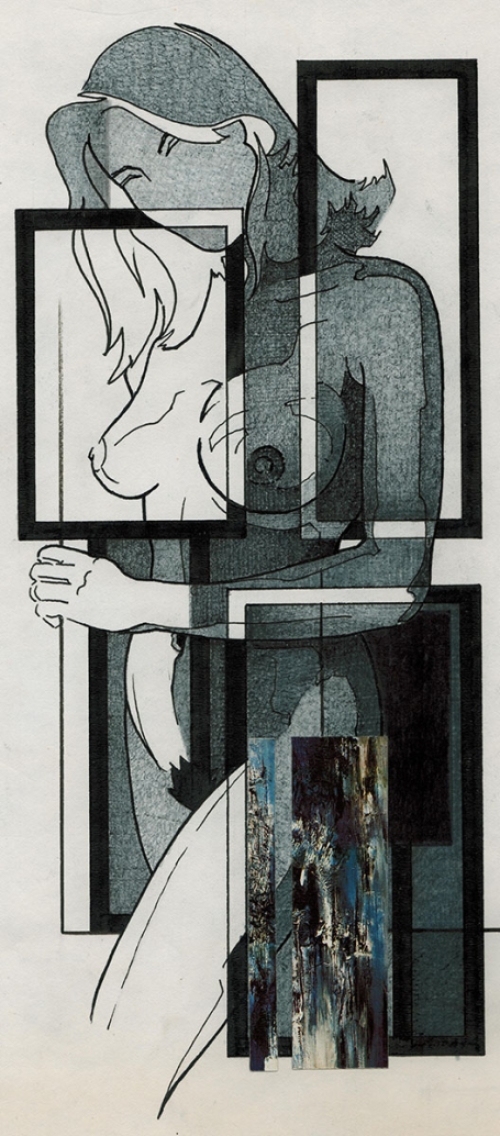 Collage van de Belgische kunstenaar Eugène Eechaut kopen