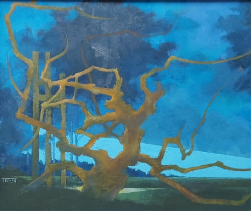 Landschapsschilderij van de Belgische kunstenaar Eugène Eechaut kopen