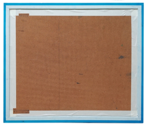 Oude grillig gevormde boom in een landschap 1977