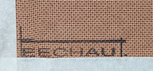 Bomen in een park met herfstkleuren  1990