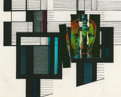 Collage van de Belgische kunstenaar Eugène Eechaut kopen