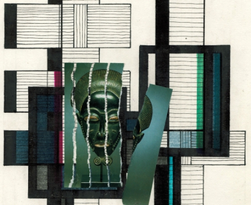 Collage van de Belgische kunstenaar Eugène Eechaut kopen