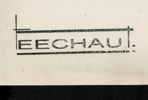 Tekening gemengde techniek, masque BAOULE 25 01 97