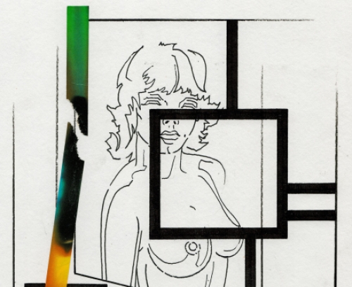 Collage uit 1989 van de Belgische kunstenaar Eugène Eechaut kopen