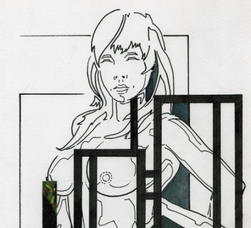 Collage van de Belgische kunstenaar Eugène Eechaut kopen