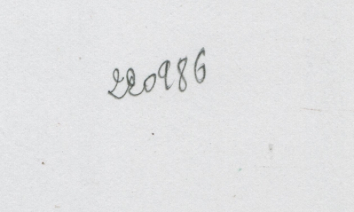 Tekening gemengde techniek,  Spiegelend naakt 1986