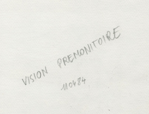 Tekening gemengde techniek, Vision Premonitoire 1984