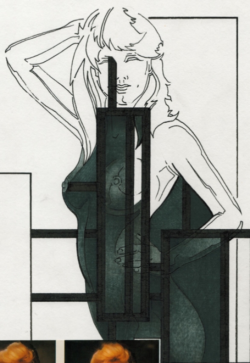 Collage van de Belgische kunstenaar Eugène Eechaut kopen