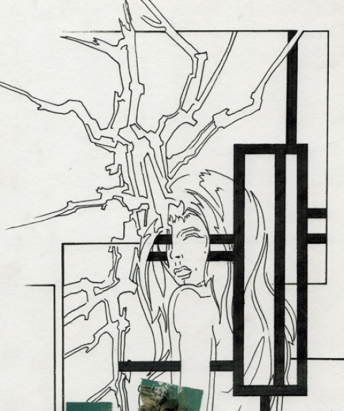 Collage van de Belgische kunstenaar Eugène Eechaut kopen