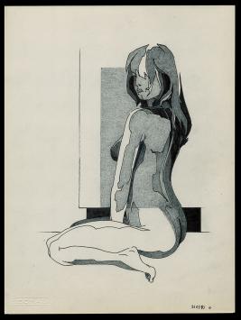 Tekening van de Belgische kunstschilder Eugène Eechaut kopen