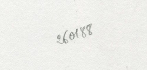 Tekening gemengde techniek,  naakte verschoven dame 26 01 1988