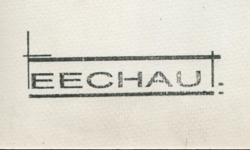 Geometrisch lijnenspel met verscheurde dame 03 04 97