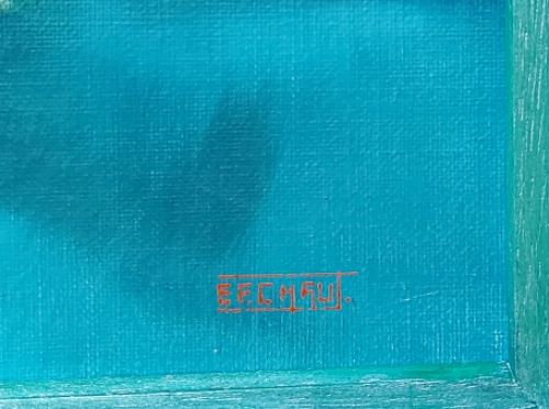 Expressionistisch heuvellandschap