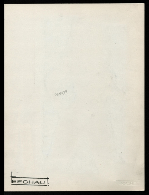 Tekening gemengde techniek, naakte dame 05 09 1979