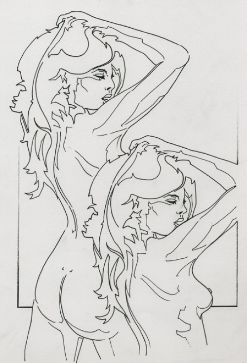 Tekening van de Belgische kunstenaar Eugène Eechaut kopen